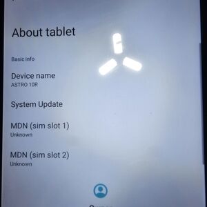 Astr 10R Tablet - White Front Display